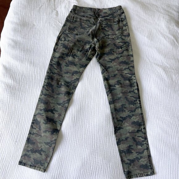 Tripp NYC Men’s Camo Skinny Jeans Size 28 Green Camouflage Punk Streetwear - Picture 5 of 7